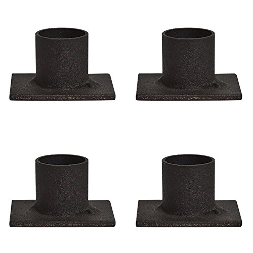 Distressed Iron Taper Holders 4 2x15x1 Inch