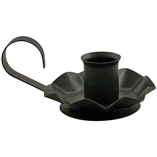 Hearthside Collection Black Flower Taper Holder