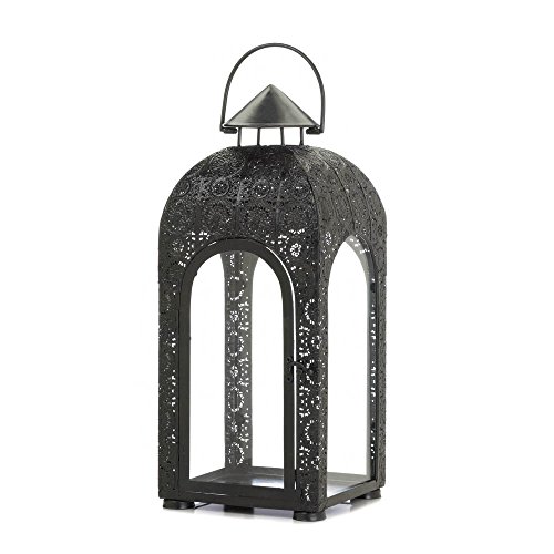 Candle Holder Iron Lantern Tabletop Ornament Hanging Decor Guard Display Metal Large