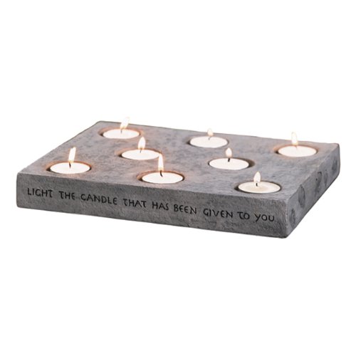 Grasslands Road World Garden Block Tealight Holderquotlight The Candle That Has Been Given To You&quot 8 Tealights