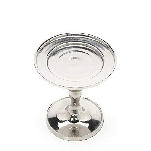 Hosley Silver Finish LED Pillar Candle Holder 475 High Ideal Gift for Wedding Party Special Occasion Spa Birthday W1