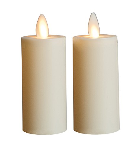 Boston Warehouse Mystique Flameless Votive Candles 3-inch Ivory Set Of 2