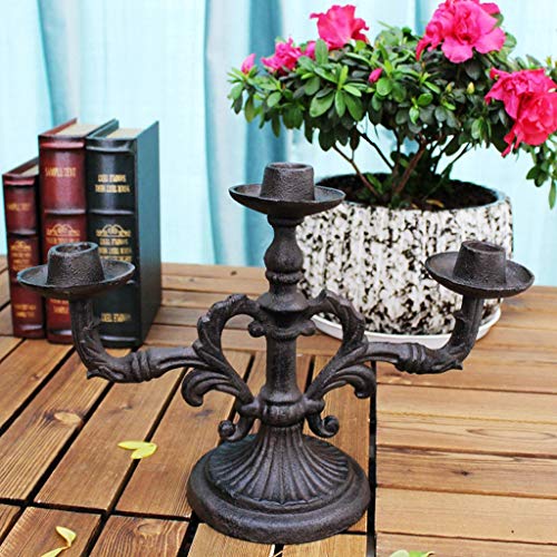 C&Q CQ Neo-Classical American-Style Candlestick Retro Ornaments Creative Romantic Dining Table Candle Holder Decorations Crafts