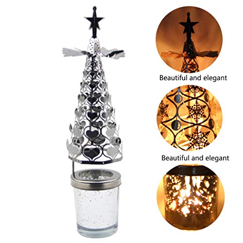 Candle Sconces Candlestick Romantic Dining Table Candle Holder Home Decoration Iron Whirling Candle Holder Table Decoration Color  Black Size  66233cm