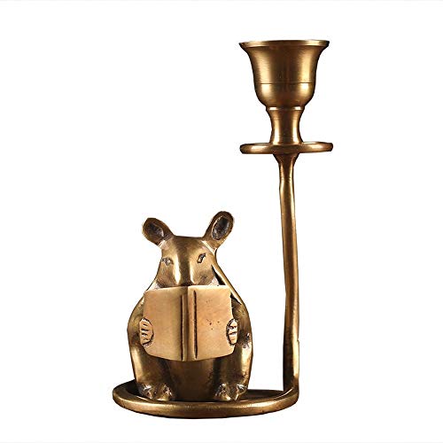 Perportu-min Candle stant European-Style Dining Table Candle Holder Home Decoration Metal Decoration Romantic Candle Holder 551 Inches High 1SDSTTQ-12-5-1R
