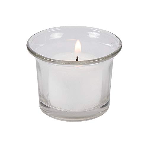 Fun Express - Clear Glass Flared Candleholders dz for Wedding - Home Decor - Candles and Candle Accessories - Candle Holders Accessories - Wedding - 12 Pieces