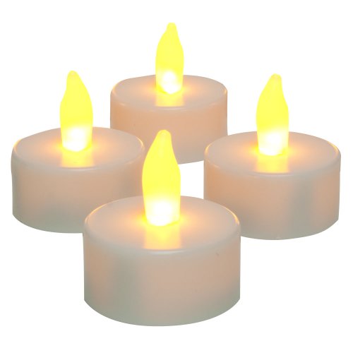 Inglow Cg10059wh4 Flameless Tea Light Candle White 4-pack