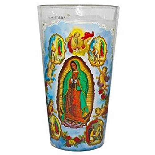 Glass Candle Cup San Judas Tadeo 1 Count CANDLE - SCENTED