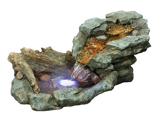 Alpine Win568 Rock Waterfall Fountain With Led Light