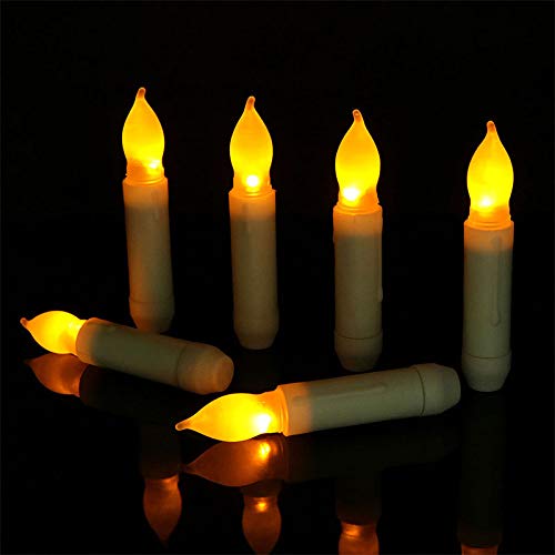 DragonPad Led Candle Lights 12PcsSet Smokeless Home Holiday Wedding Decoration Removable LED Candles Short Bulb Head 21115cm