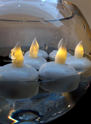 Fantado Floating LED Candle Light - Warm White 6 Pack by PaperLanternStore