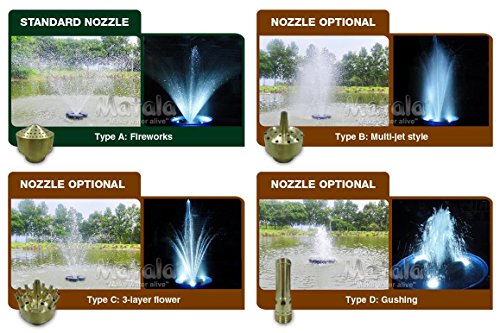 Matala Floating Fountain System include Type A Fountain Nozzle