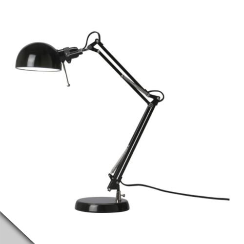 IKEA - FORSÅ Work Lamp Black  E12 LED bulb
