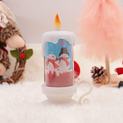 Coherny Christmas LED Candle Lights Battery Operated Color Changing Decorative Flameless Candle Fireplace Dining Table Decorations