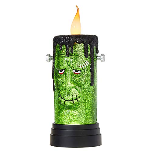 Spooky Green Frankenstein 105 inch Acrylic Decorative Flameless Candle