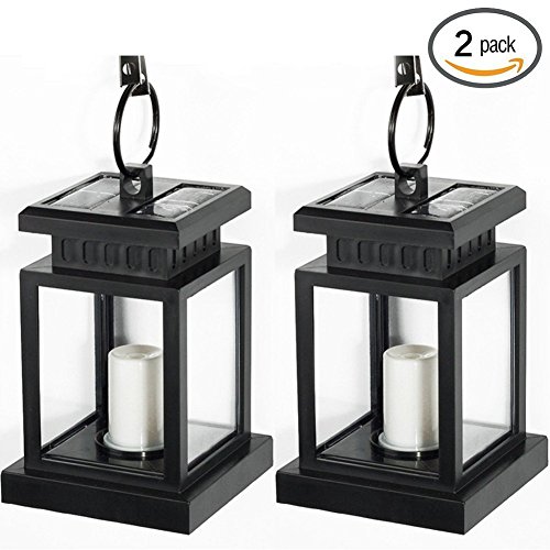 pack Of 2esavebulbs Led Solar Garden Lanternoutdoor Solar Powered Waterproof Hanging Umbrella Lantern Candle