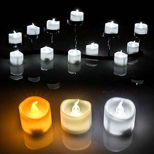 Candle Lights Agptek Led Tealights Battery-operated Flameless Flickering Flashing Lot 6pcs For Weddingparty