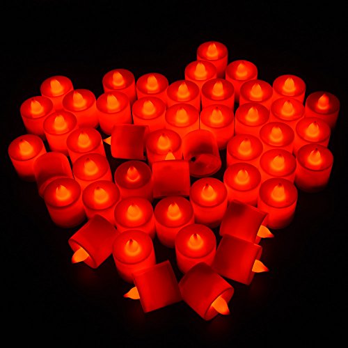 Flameless Led Tealight Candles Unscented Led Candles Battery Power Flameless Candles 24 Packs Smoke-free Wind-proof