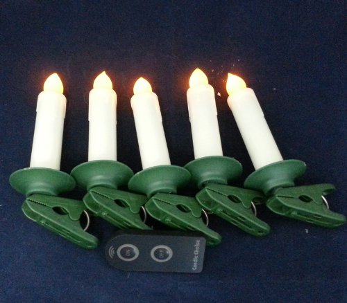 Candle Choice Set Of 5 Remote Controlled Flameless Led Christmas Tree Candles