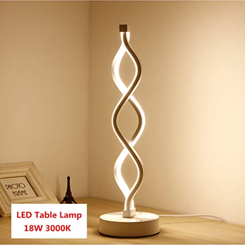 HAOYU LED Table Lamp 18W 3000K Nordic Simple Modern LED Desk Lamp Eye-Caring Table Lamp Modern Decorative Light Bulbs for Reading Studying Working Decoration AC110V Warm White 3000K