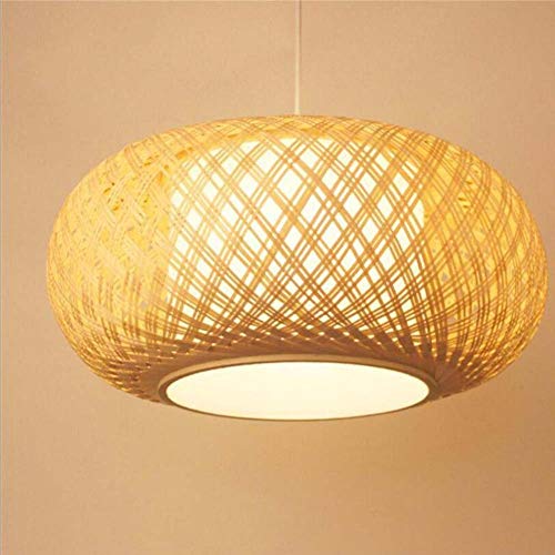 Retro Chandelier Bamboo Art Bamboo Lanterns Pendant Lamp Living Room Bedroom Restaurant Hotel Restaurant Corridor Aisle Balcony Decorative Lights Bulbs are not Included50cm22cm