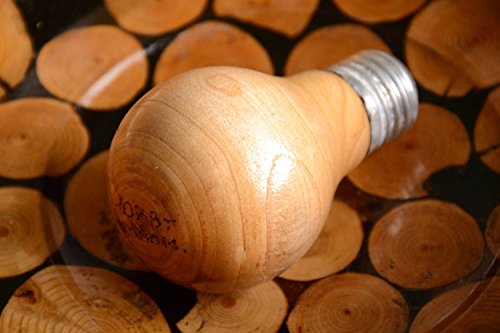 Unusual Handmade Decorative Light Bulb Wooden Light Bulb Wood Craft Room Decor
