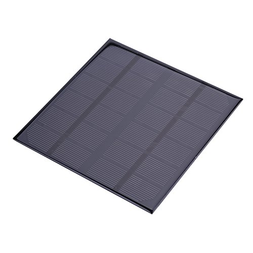 Fdit Silicon Solar Panel DC Output 3W 6V Monocrystalline Silicon Solar Panel Module Battery Lamp Charger for Outdoor Garden Lighting