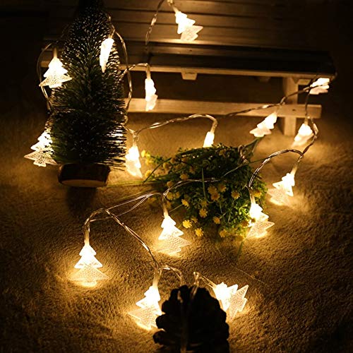 zhenxin String Light Christmas Tree Battery Lamp String Lights Holiday Party Decoration Light Garden Decorative Lamp 80led 10m