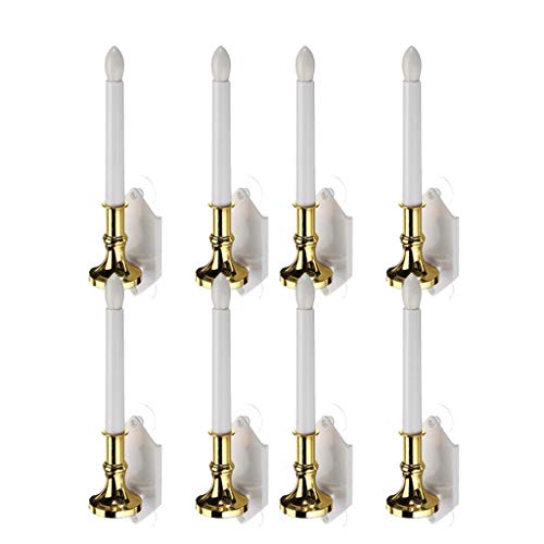 LOVIVER Pack of 8 Solar Powered Window Candle Lights Set Economical and Practical
