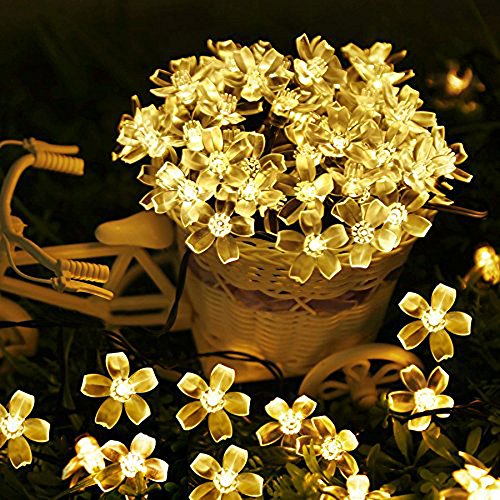 Festival String Lights 33ft/100 Leds 8 Flash Mode Bright-way Starry Fairy Flower Decorative Light Led Lighting