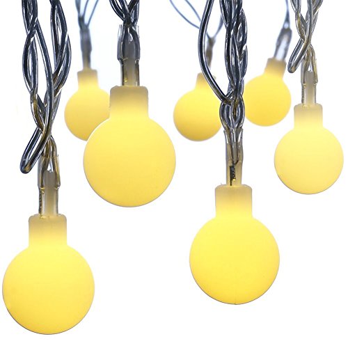 Jxz-h String Lights 33ft10m Waterproof 100 Led Globe Long Fairy Lights Battery Operated Warm Color Led Ball Festival