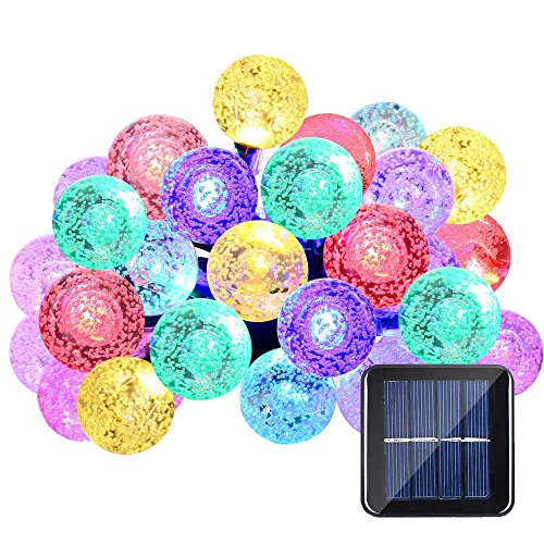 LEDS Globe Lights Elecstars Bubble Rechargeable Battery Operated String Lights with Timer for Indoor Garden Home Patio Lawn Party and HolidayMulticolor