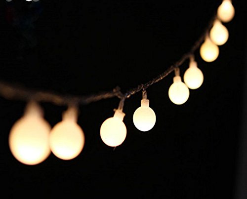 Peacejoy 100 Led Globe Light Strings Indoor Outdoor Decoration String Lights 10m Warm White