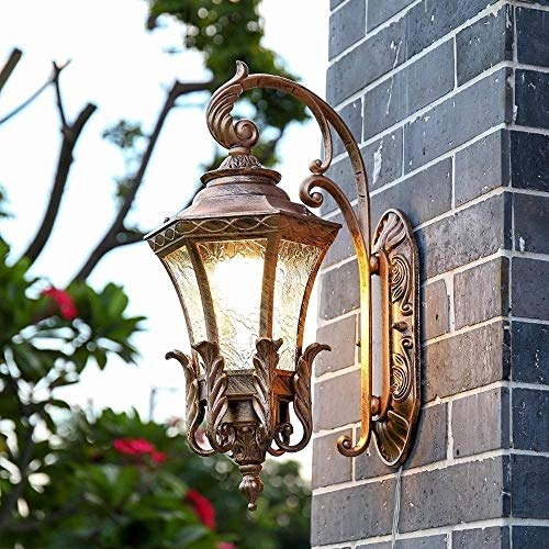 Hurffue Retro Industrial Outdoor Wall Lamp Lantern Creative Outside Waterproof Wall Light Garden Villa Decorative Wall Sconce for Patio Terrace Door Post Balcony Home Doorway E27 Edison