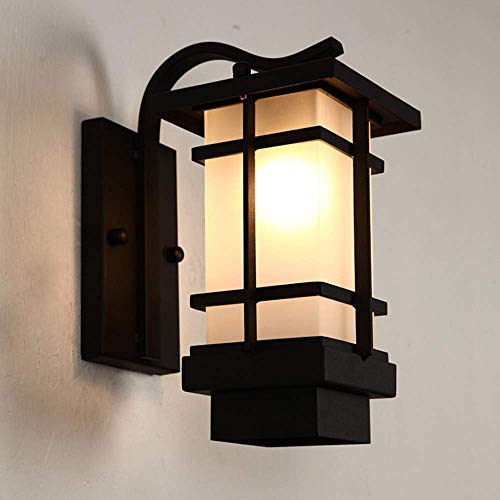 Mopoq Creative Die Casting Aluminum Rust Outdoor Wall Lamp Personality European Waterproof Bracket Light Retro Balcony Aisle Villa Exterior LED Wall Lantern Garden Corridor Decorative Wall Sconce