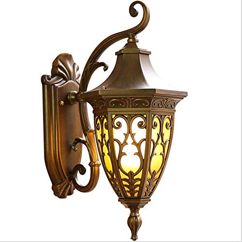 Rustic Loft Antique Victorian Retro Outdoor Waterproof Wall Lamp Aluminum Wall Light Sconce Brass Landscape Light E27E26 Decorative Wall Sconces Wall Lantern Balcony Garden Villa