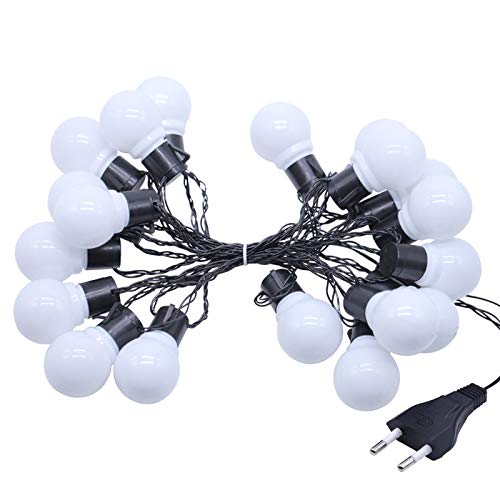 hhxiao String Light 5m 20 Ball Led Globe Bulb Led String Lights Outdoor Waterproof Led Ball String Garland Party Wedding Backyard Patio