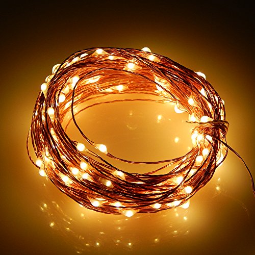 Er Chentmindoor And Outdoor Waterproof Battery Operated 200 Led String Lights On 66 Ft Long Ultra Thin Copper