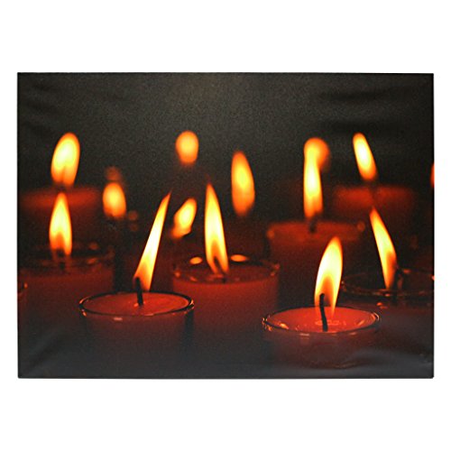 Melrose 54940 - 28&quot X 20&quot X 34&quot -quotcandles&quot Battery Operated Led Lighted Canvas batteries Not Included
