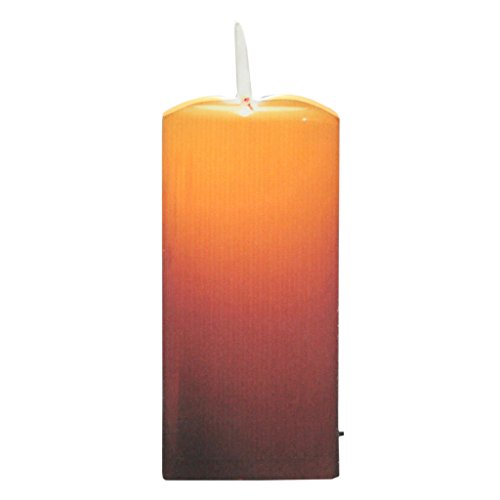 Ohio Wholesale 36861 - 16 x 6 x 34 - Lighted Candle Battery Operated LED Lighted Canvas Batteries Not Included