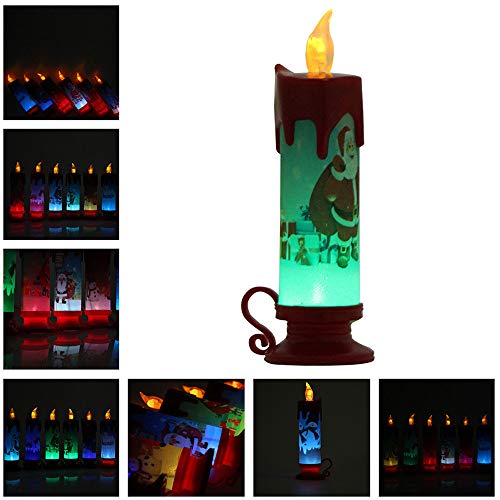 Fullfun Flameless LED Candle Light Lamp Decoration Electric Battery-Powered Candles for New Year Party Decorations C