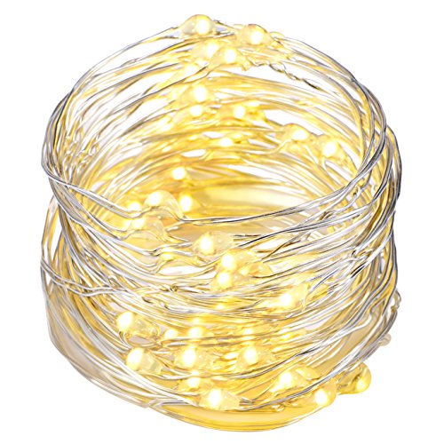 Rope Lights Oak Leaf 98ft3m 60leds Mini Decorative Indoor Christmas Party String Lights Starry Silver Wire