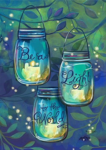 Be A Light Garden Flag Inspirational Candles 125&quot X 18&quot