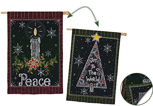 Evergreen Enterprises 13S3526FB Peace Candle Garden Flag