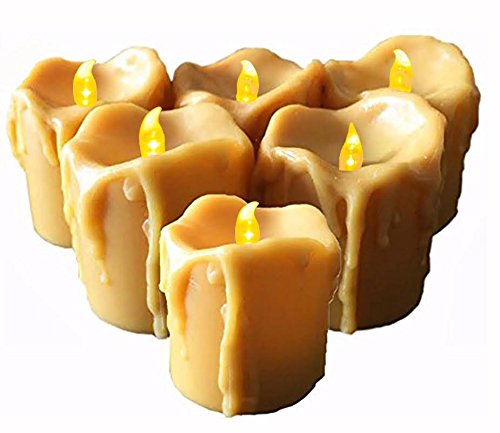 Battery Operated Candles With Timer6 Flameless Candles Frosted Flickering15 X 1 X 1 Inches