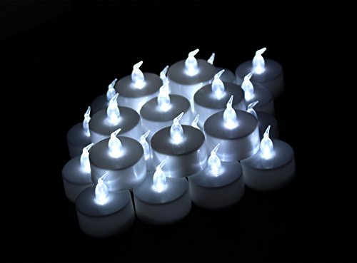 Led Tea Lights Jofan 24pcs White Non-flickering Flameless Candle Led Tealights For Birthday Wedding Restaurants