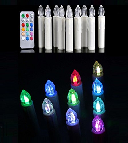 Xgunion Led Flameless Taper Candles With Remote For Christmas Decoration style 3