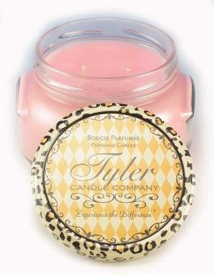 Tyler Glass Fragrance Candle 11 Oz Tyler RosesPink
