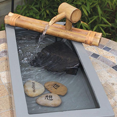Bamboo Accents Zen Garden Water Fountain Spout 12 inch Classic Nozzle with Submersible Pump Kit