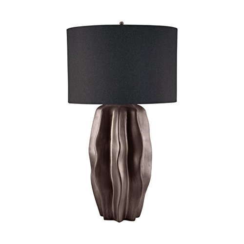 Artistic Lighting Bisque Ceramic Table Lamp Dark Taupe